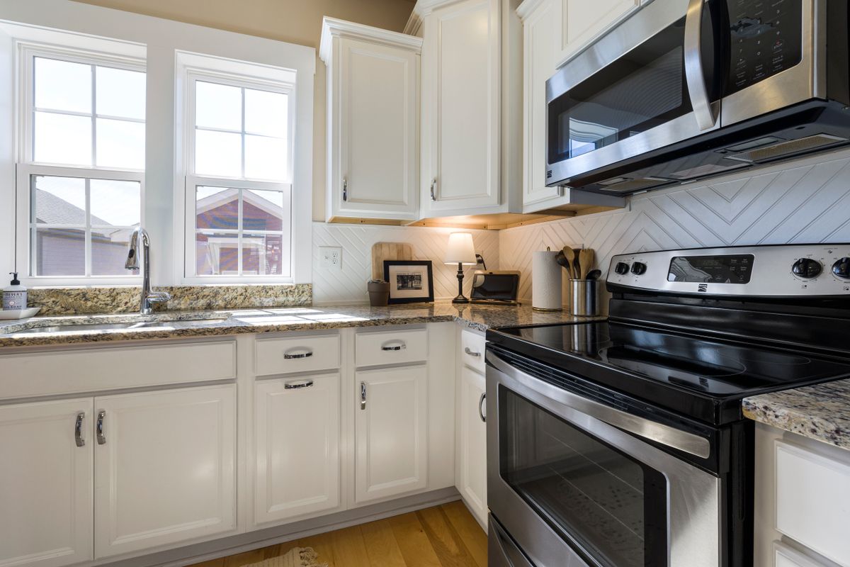 The clean original version of the same kitchen
